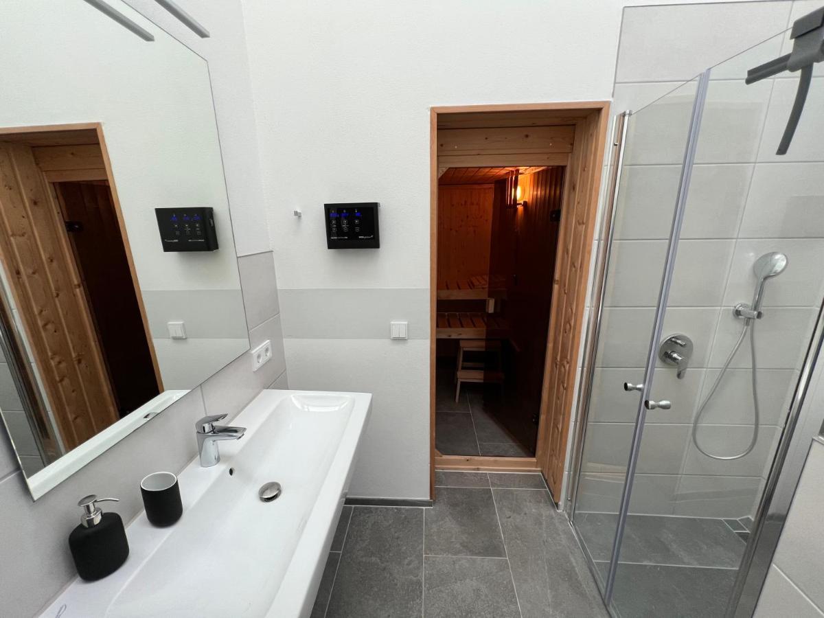 Ferienhaus Auszeit Mit Sauna Schwarz Kültér fotó